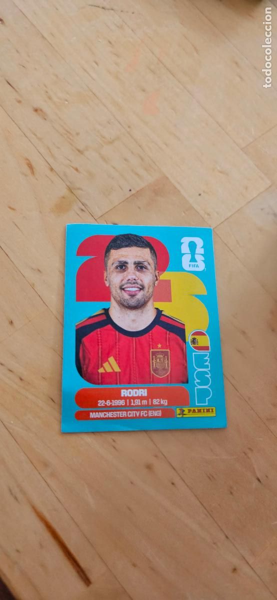 Football Stickers: espa&ntilde;a Rodri fifa world cup 2026 mundial 26 eeuu, canada mexico sin pegar trading card