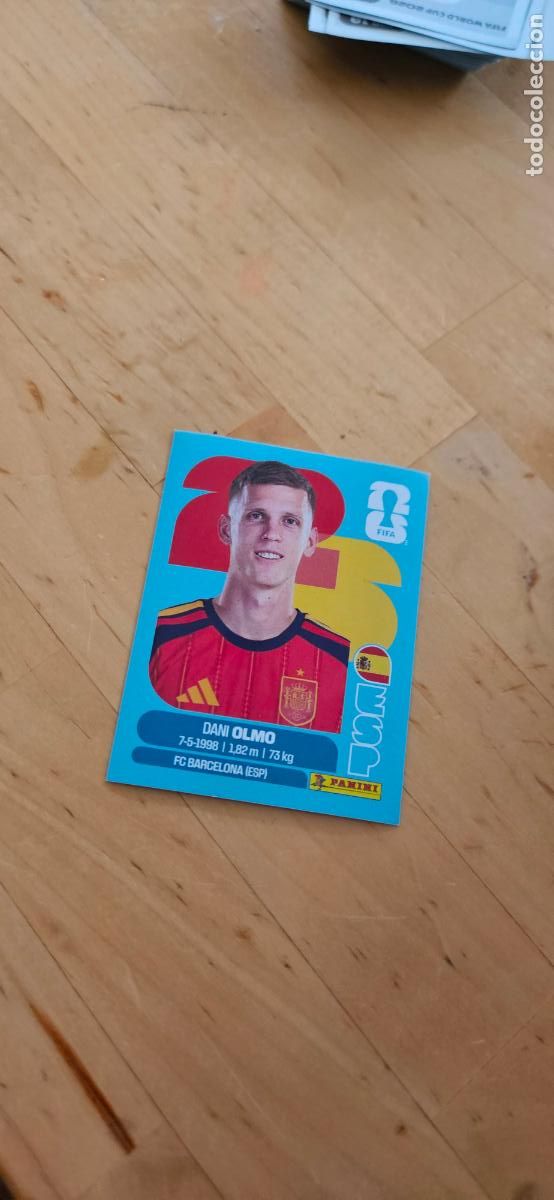 Football Stickers: espa&ntilde;a Dani Olmo fifa world cup 2026 mundial 26 eeuu, canada mexico sin pegar trading card