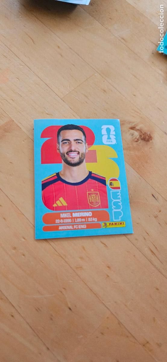 Football Stickers: espa&ntilde;a Mikel Merino fifa world cup 2026 mundial 26 eeuu, canada mexico sin pegar trading card