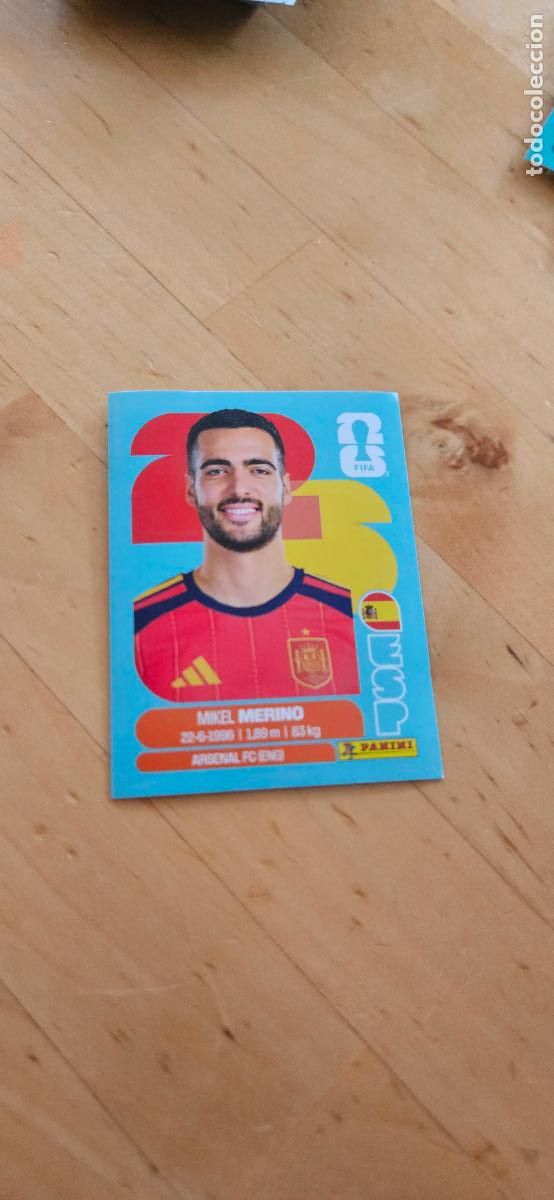 Football Stickers: espa&ntilde;a Mikel Merino fifa world cup 2026 mundial 26 eeuu, canada mexico sin pegar trading card