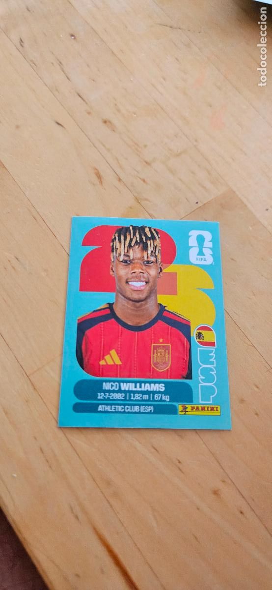 Football Stickers: espa&ntilde;a Nico Williams fifa world cup 2026 mundial 26 eeuu, canada mexico sin pegar trading card