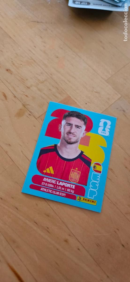 Football Stickers: espa&ntilde;a Laporte fifa world cup 2026 mundial 26 eeuu, canada mexico sin pegar trading card