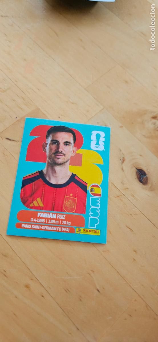 Football Stickers: espa&ntilde;a Fabian Ruiz fifa world cup 2026 mundial 26 eeuu, canada mexico sin pegar trading card