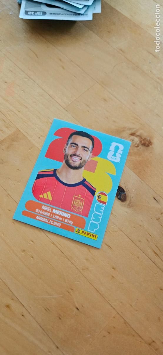 Football Stickers: espa&ntilde;a Mikel Merino fifa world cup 2026 mundial 26 eeuu, canada mexico sin pegar trading card