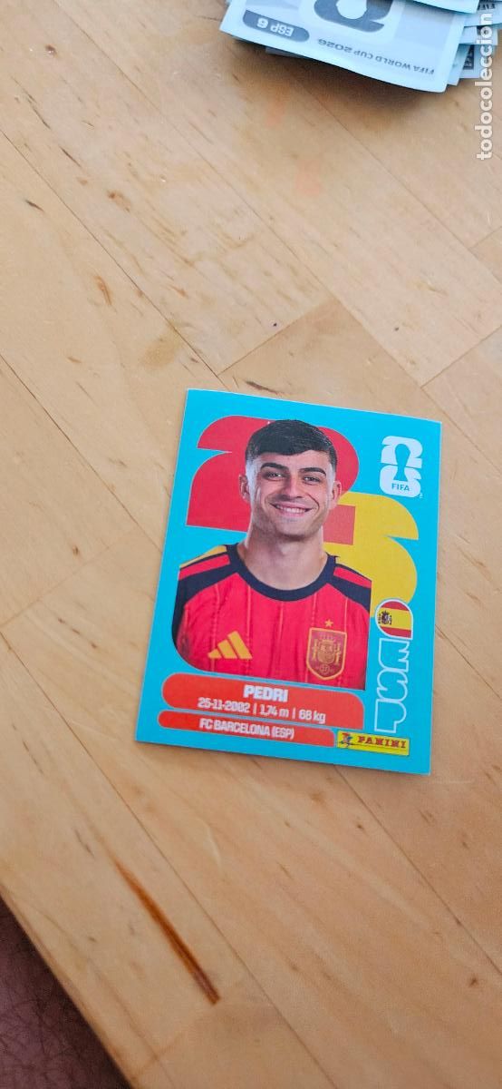 Cromos de f&uacute;tbol: espa&ntilde;a Pedri fifa world cup 2026 mundial 26 eeuu, canada mexico sin pegar trading card