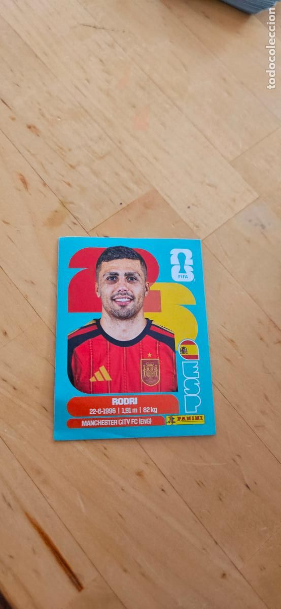 Cromos de f&uacute;tbol: espa&ntilde;a Rodri fifa world cup 2026 mundial 26 eeuu, canada mexico sin pegar trading card
