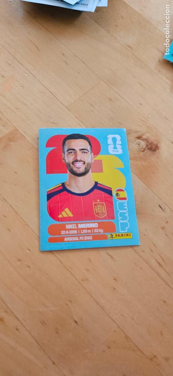 Cromos de f&uacute;tbol: espa&ntilde;a Mikel Merino fifa world cup 2026 mundial 26 eeuu, canada mexico sin pegar trading card