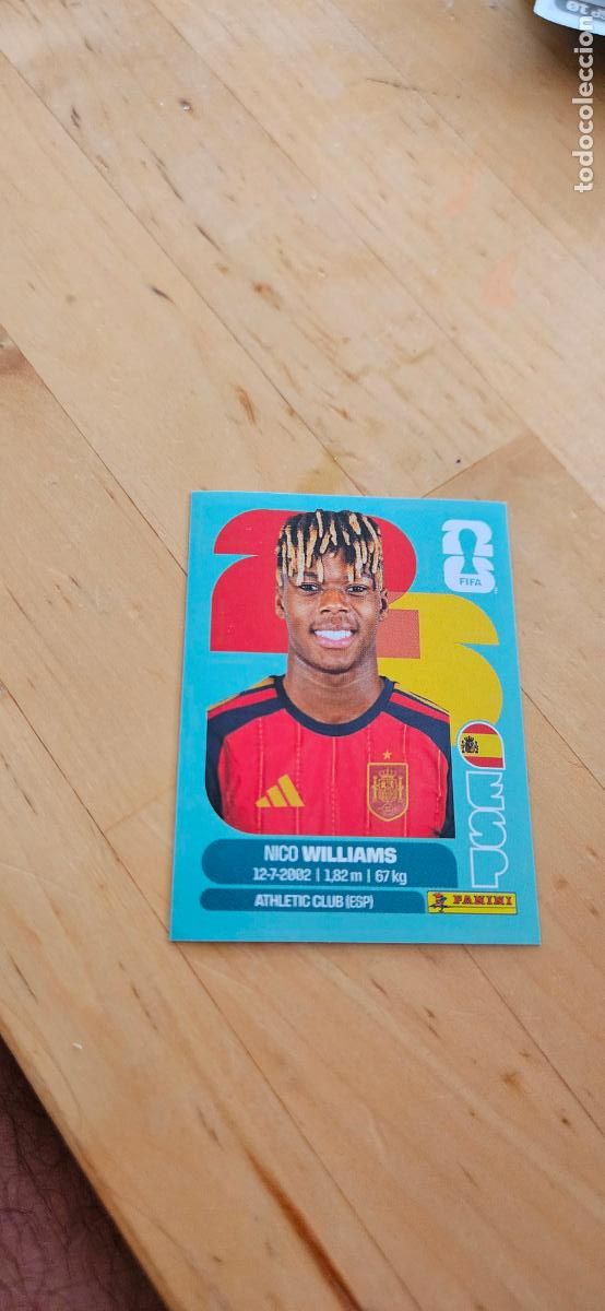Cromos de f&uacute;tbol: espa&ntilde;a Nico Williams fifa world cup 2026 mundial 26 eeuu, canada mexico sin pegar trading card