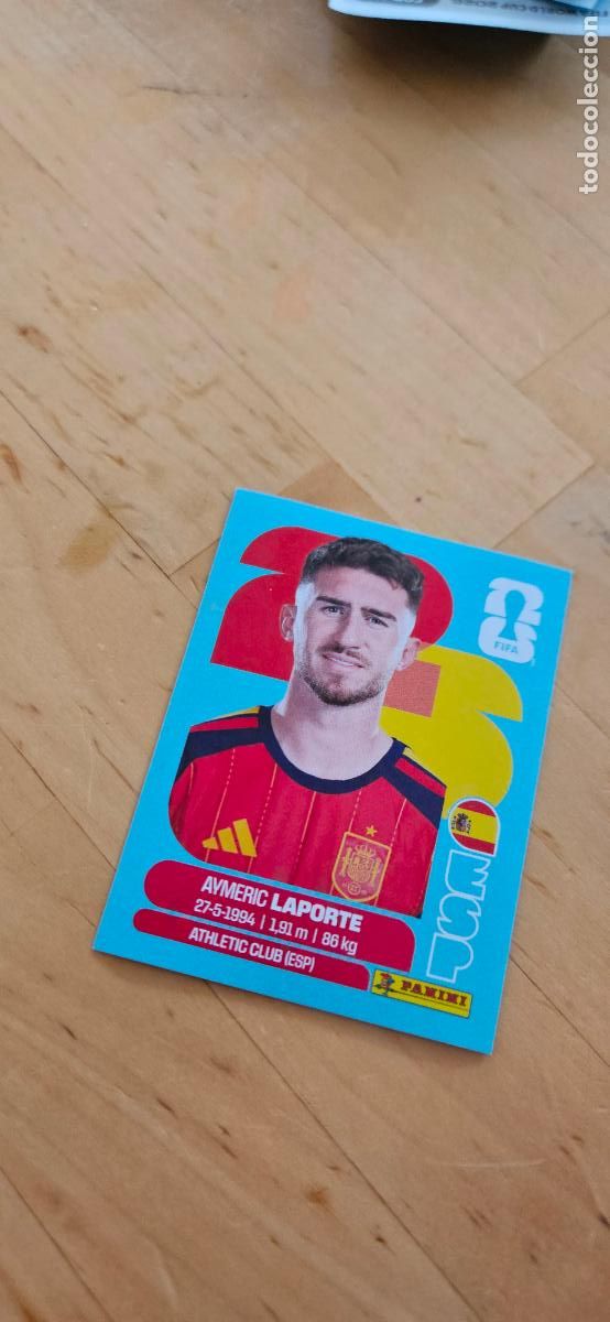 Cromos de f&uacute;tbol: espa&ntilde;a Laporte fifa world cup 2026 mundial 26 eeuu, canada mexico sin pegar trading card