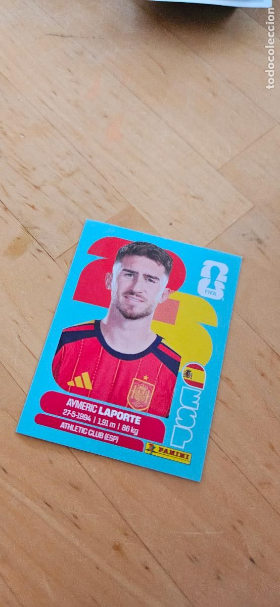 Cromos de f&uacute;tbol: espa&ntilde;a Laporte fifa world cup 2026 mundial 26 eeuu, canada mexico sin pegar trading card