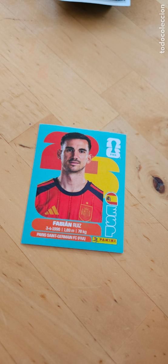 Cromos de f&uacute;tbol: espa&ntilde;a Fabian Ruiz fifa world cup 2026 mundial 26 eeuu, canada mexico sin pegar trading card