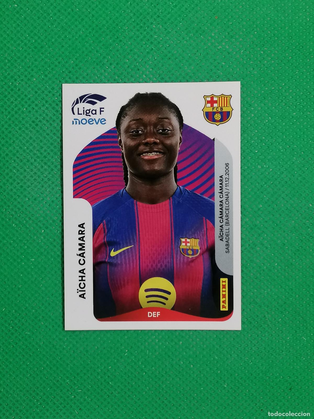 Cromos de f&uacute;tbol: 87 B 87B AICHA CAMARA BARCELONA ⚽ PANINI LIGA FEMENINA F MOEVE 25 26 2025 2026 ⚽