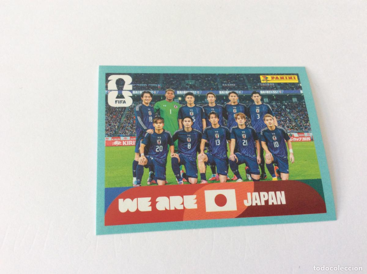 Cromos de f&uacute;tbol: JPN13 JPN 13 Equipo Jap&oacute;n Sticker Cromo FIFA World Cup 2026 26 Panini Mundial