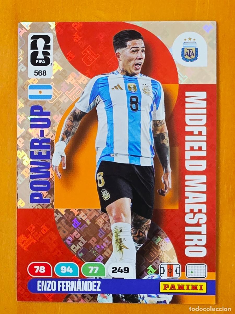 Cromos de f&uacute;tbol: 568 Enzo Fern&aacute;ndez, Argentina Power-Up Midfield Maestro Adrenalyn XL Fifa World Cup 2026 Mundial 26