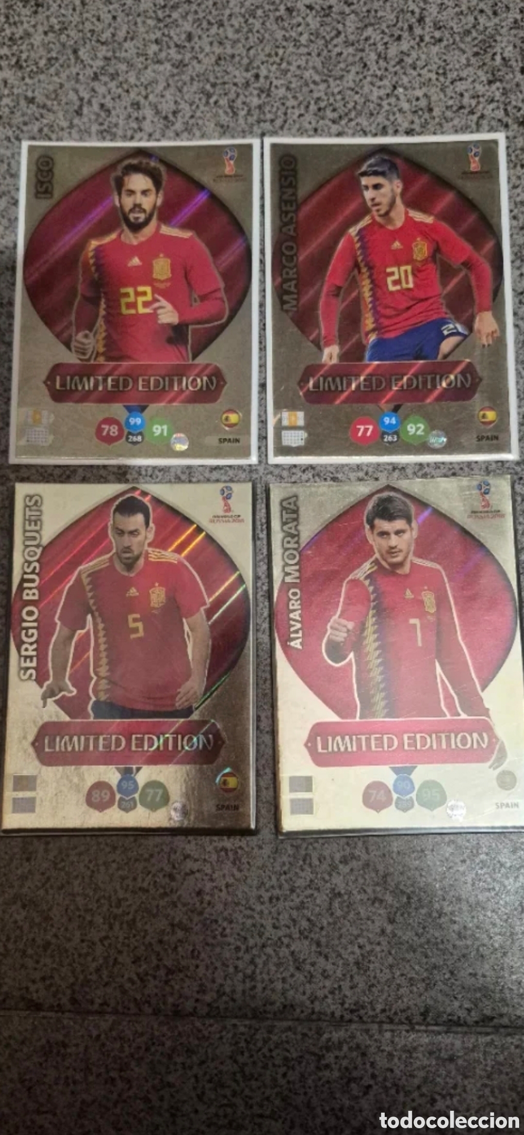 Cromos de f&uacute;tbol: CROMOS MUNDIAL RUSIA 2018 ESPA&Ntilde;A