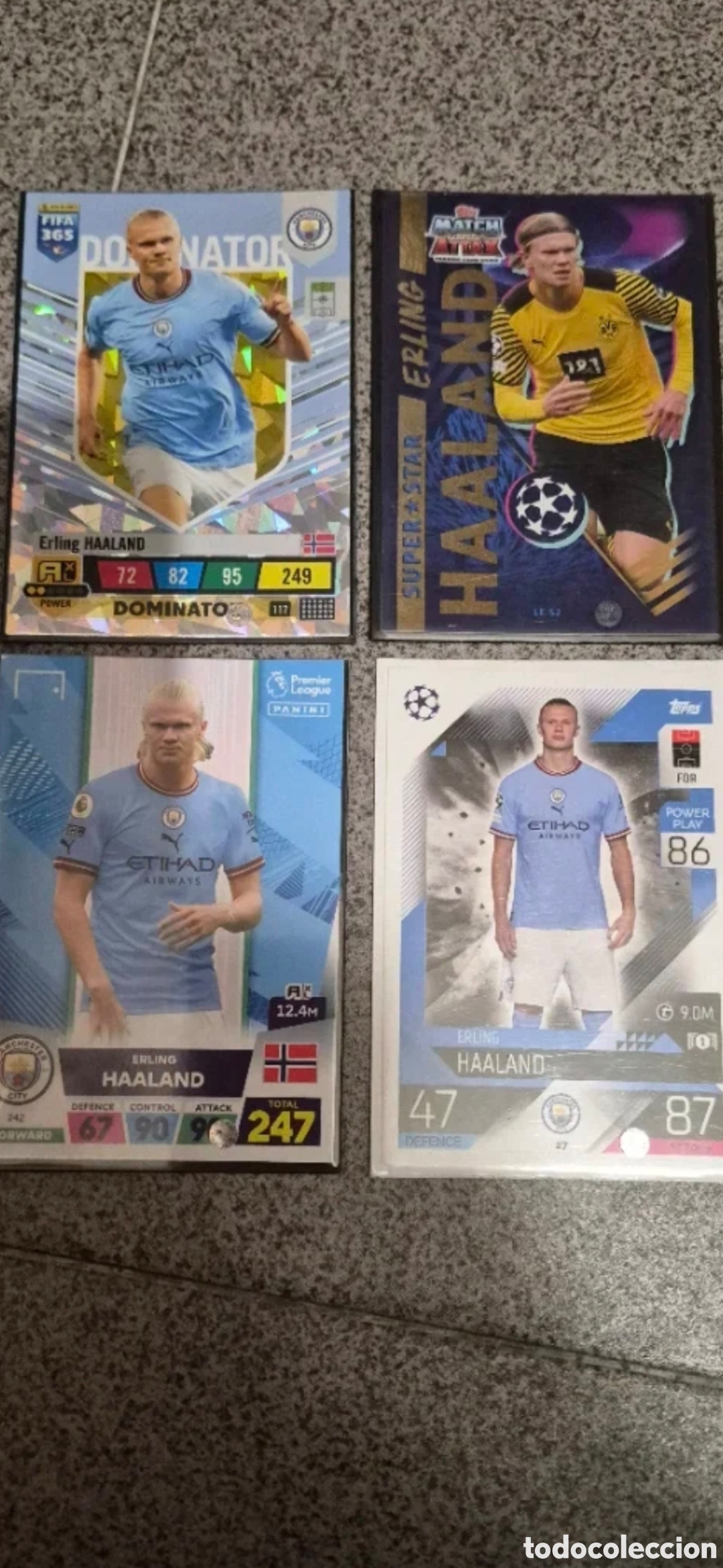 Cromos de f&uacute;tbol: CROMO ERLING HAALAND NUEVOS