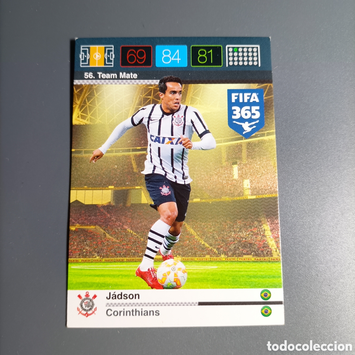 Cromos de f&uacute;tbol: CARD ADRENALYN XL FIFA 365 PANINI 2016 (CORINTHIANS) №56 JADSON