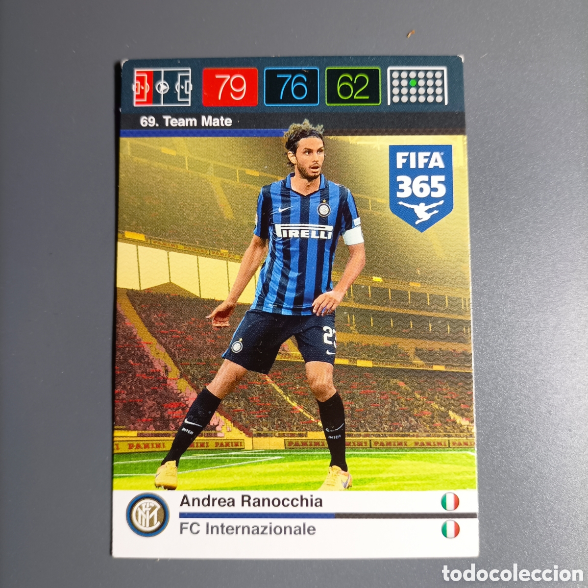 Cromos de f&uacute;tbol: CARD ADRENALYN XL FIFA 365 PANINI 2016 (INTER MILANO) №69 ANDREA RANOCCHIA