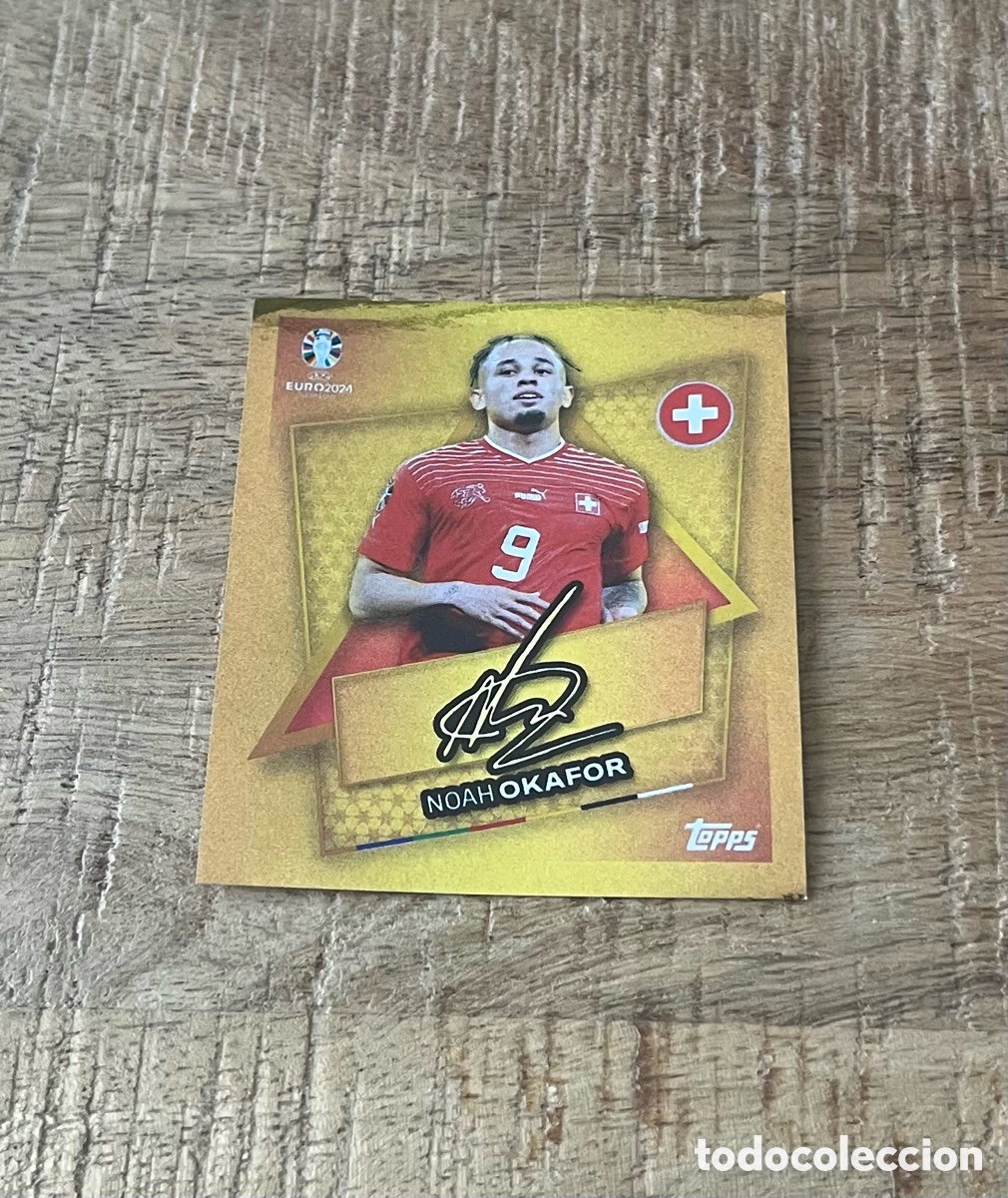Cromos de f&uacute;tbol: EURO 2024 TOPPS SUI SP FIRMADA NOAH OKAFOR SUIZA C7