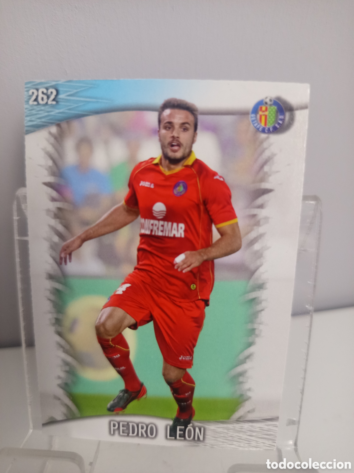 Cromos de f&uacute;tbol: ❇️ CROMO CARD ⚽ PEDRO LE&Oacute;N GETAFE 262 FICHAS LIGA QUIZ GAME 2014 13 14 2013 2014 MUNDICROMO ❇️