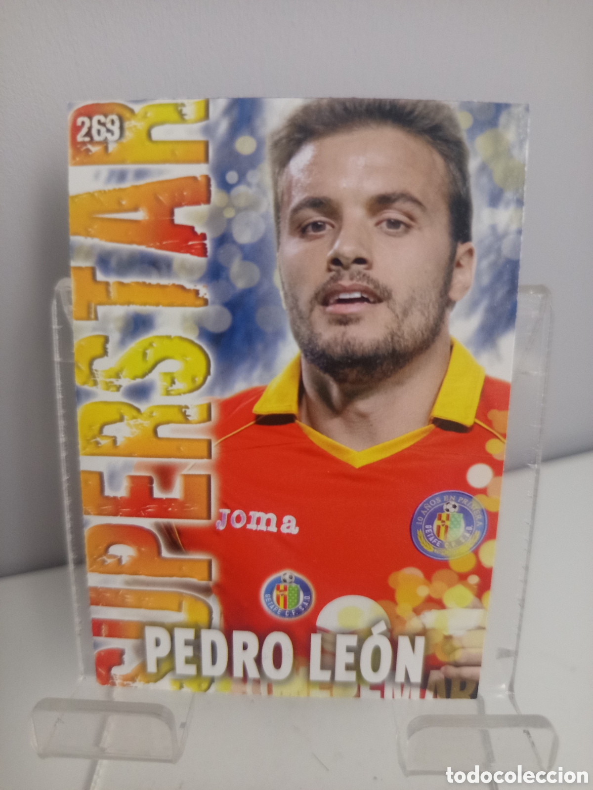 Fu&szlig;ball-Sticker: ❇️ CROMO ⚽ PEDRO LE&Oacute;N GETAFE 269 SUPERSTAR FICHAS LIGA QUIZ GAME 2014 13 14 2013 2014 MUNDICROMO ❇️