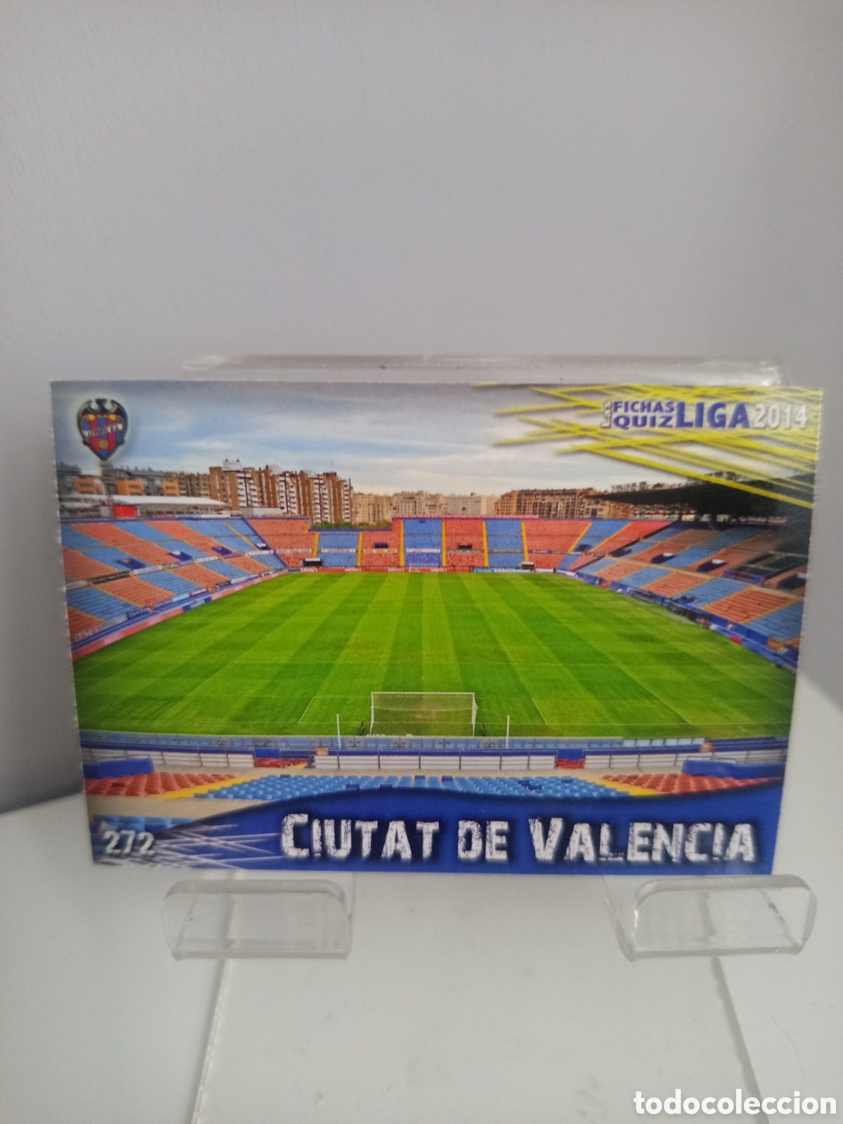 Fu&szlig;ball-Sticker: ❇️ CROMO ⚽ ESTADIO CIUTAD VALENCIA LEVANTE 272 FICHAS LIGA QUIZ GAME 13 14 2013 2014 MUNDICROMO ❇️