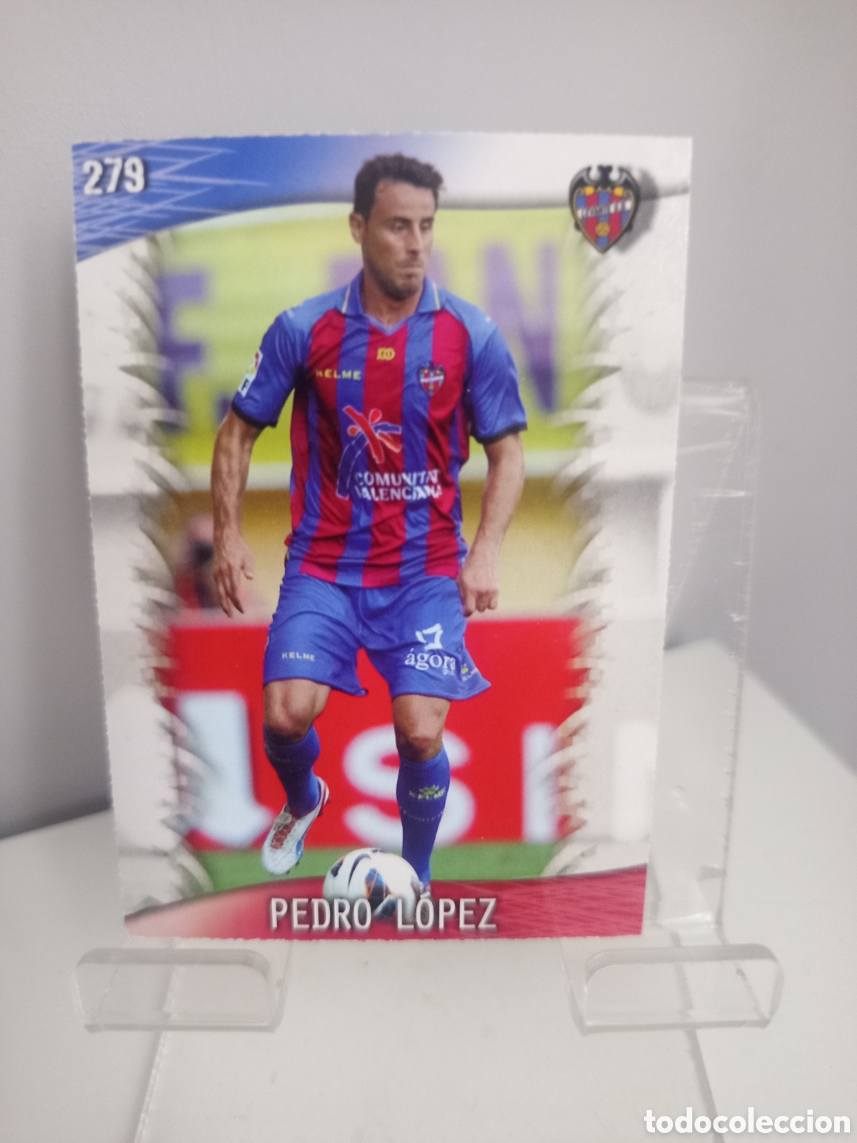 Figurine di Calcio: ❇️ CROMO CARD ⚽ PEDRO L&Oacute;PEZ LEVANTE 279 FICHAS LIGA QUIZ GAME 2014 13 14 2013 2014 MUNDICROMO ❇️