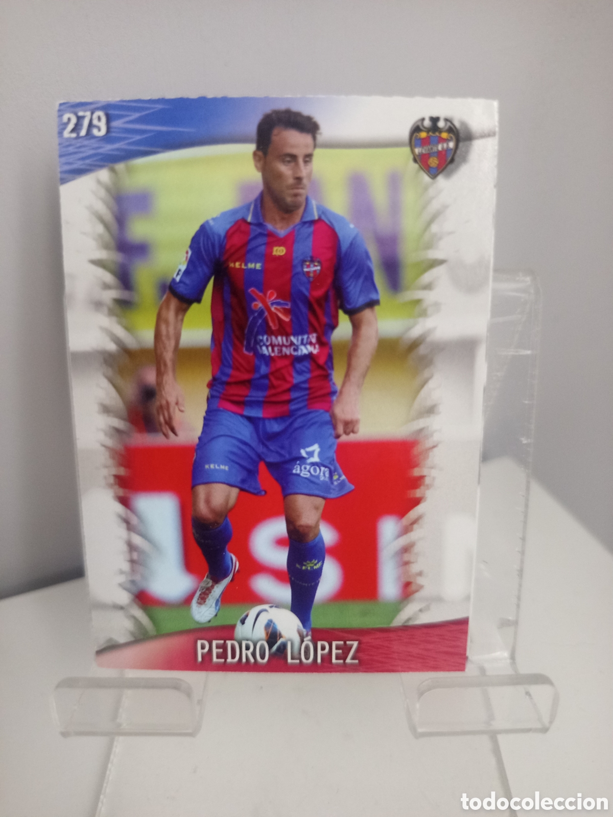 Figurine di Calcio: ❇️ CROMO CARD ⚽ PEDRO L&Oacute;PEZ LEVANTE 279 FICHAS LIGA QUIZ GAME 2014 13 14 2013 2014 MUNDICROMO ❇️