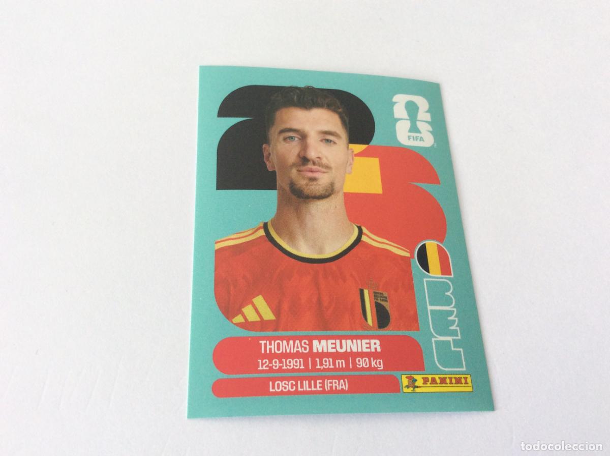 Cromos de f&uacute;tbol: BEL8 BEL 8 Thomas Meunier B&eacute;lgica Sticker Cromo FIFA World Cup 2026 26 Panini Mundial