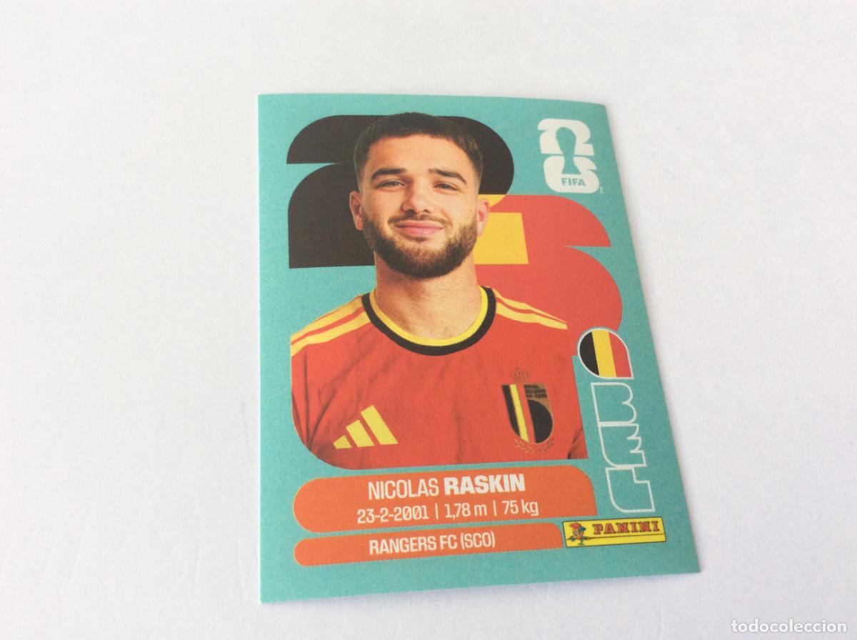 Cromos de f&uacute;tbol: BEL11 BEL 11 Nicolas Raskin B&eacute;lgica Sticker Cromo FIFA World Cup 2026 26 Panini Mundial