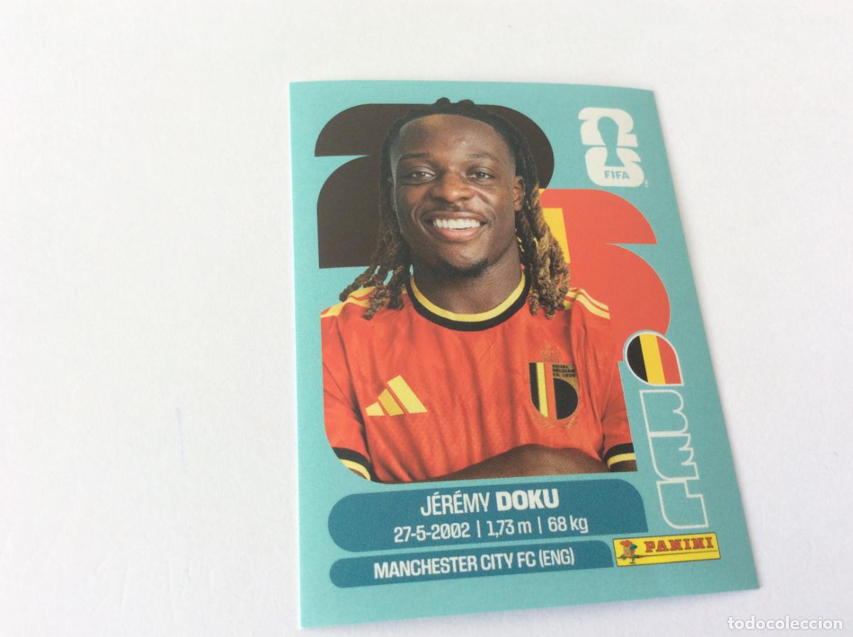 Cromos de f&uacute;tbol: BEL16 BEL 16 J&eacute;r&eacute;my Doku B&eacute;lgica Sticker Cromo FIFA World Cup 2026 26 Panini Mundial