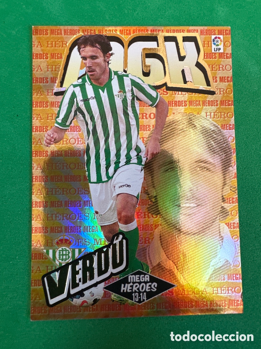 Cromos de f&uacute;tbol: 379 BIS VERD&Uacute; (BETIS) MEGACRACKS 2013-2014 13 14 PANINI TRADING CARD