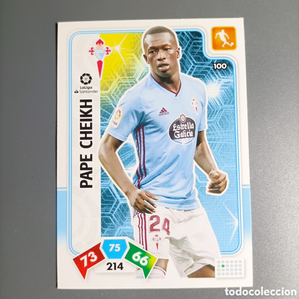 Cromos de f&uacute;tbol: ADRENALYN. LIGA 2017-2018 (CELTA) №100 PAPE CHEIKH