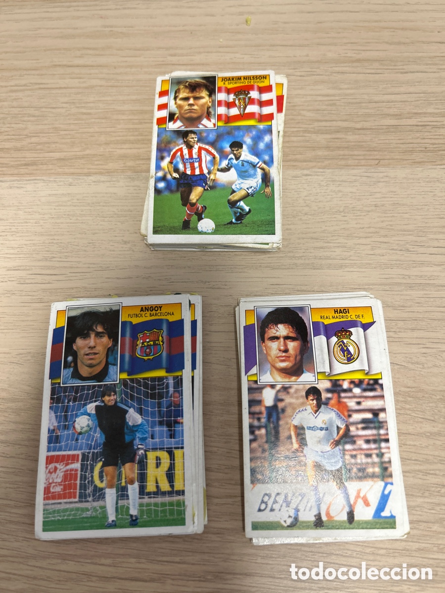 Cromos de f&uacute;tbol: Lote cromos liga 90 91 ediciones Este recuperados