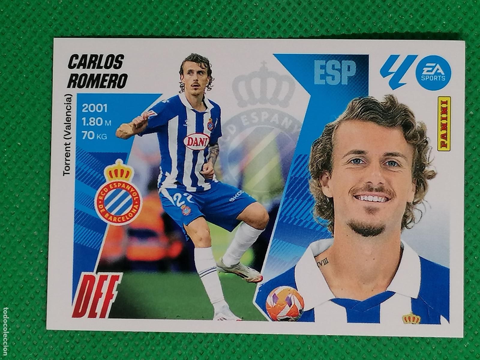 Cartes &agrave; collectionner de Football: 9 CARLOS ROMERO ESPANYOL ⚽ PANINI LIGA ESTE 25 26 2025 2026 ⚽