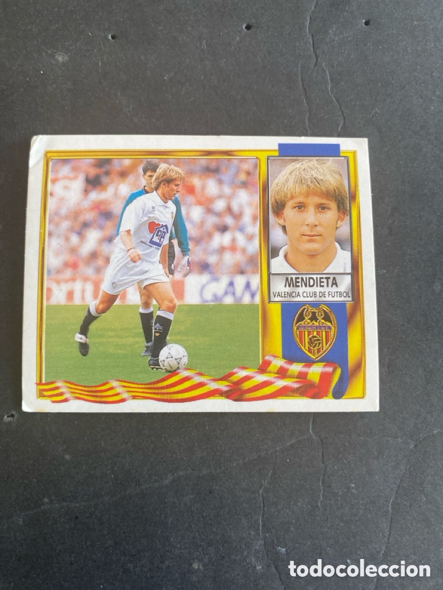 Cromos de f&uacute;tbol: Cromo liga 95/96 Valencia CF nunca pegado