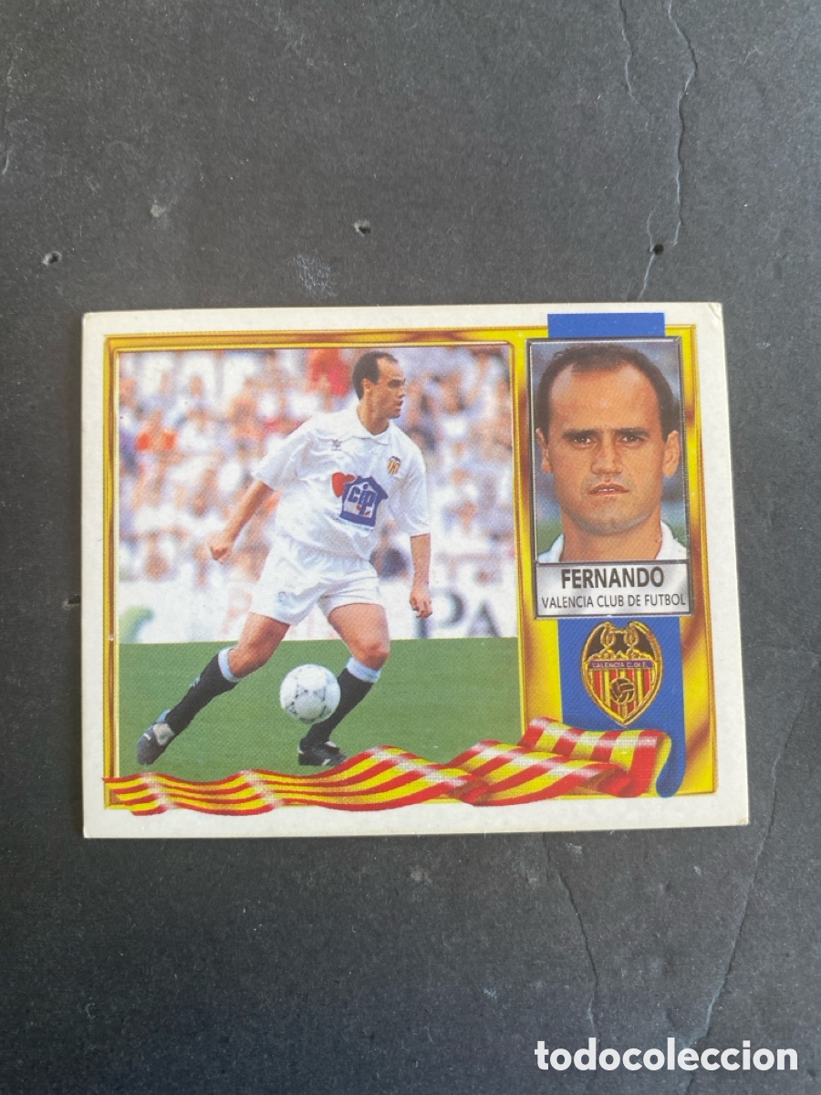 Cromos de f&uacute;tbol: Cromo liga 95/96 Valencia CF nunca pegado