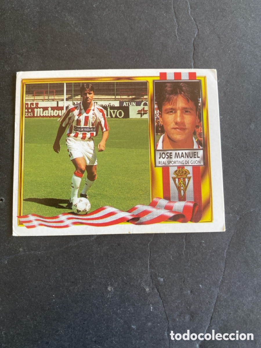 Cromos de f&uacute;tbol: Cromo liga 95/96 R Sporting de Gij&oacute;n nunca pegado