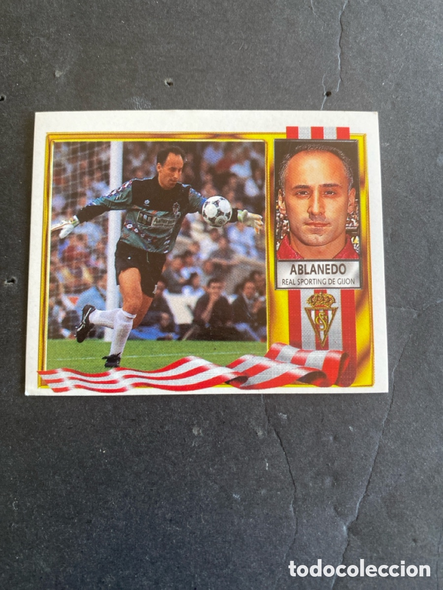 Cromos de f&uacute;tbol: Cromo liga 95/96 R Sporting de Gij&oacute;n nunca pegado