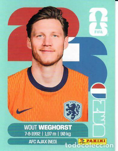 Cromos de f&uacute;tbol: CROMO PANINI MUNDIAL WORLD CUP 2026 - NED 19 - WEGHORST - PA&Iacute;SES BAJOS