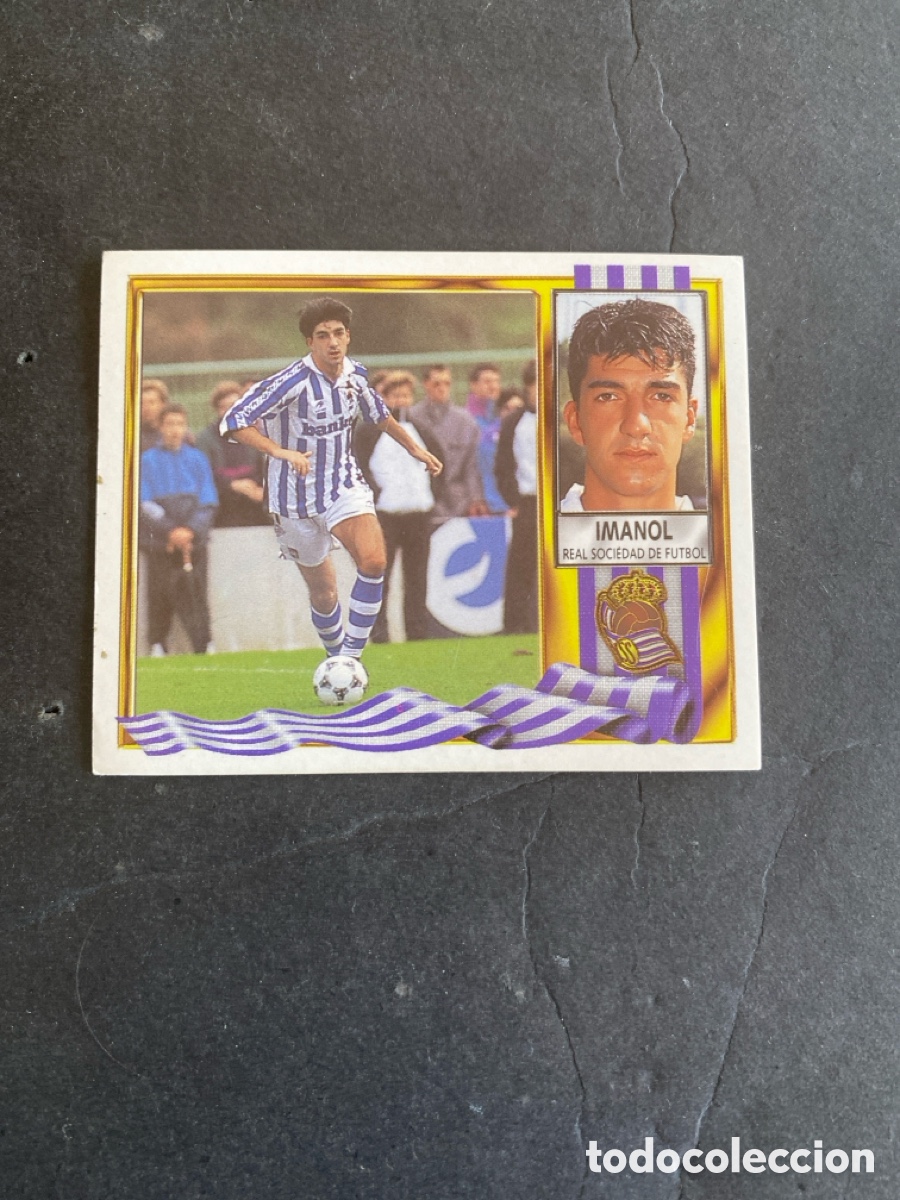 Cromos de f&uacute;tbol: Cromo liga 95/96 Real Sociedad nunca pegado