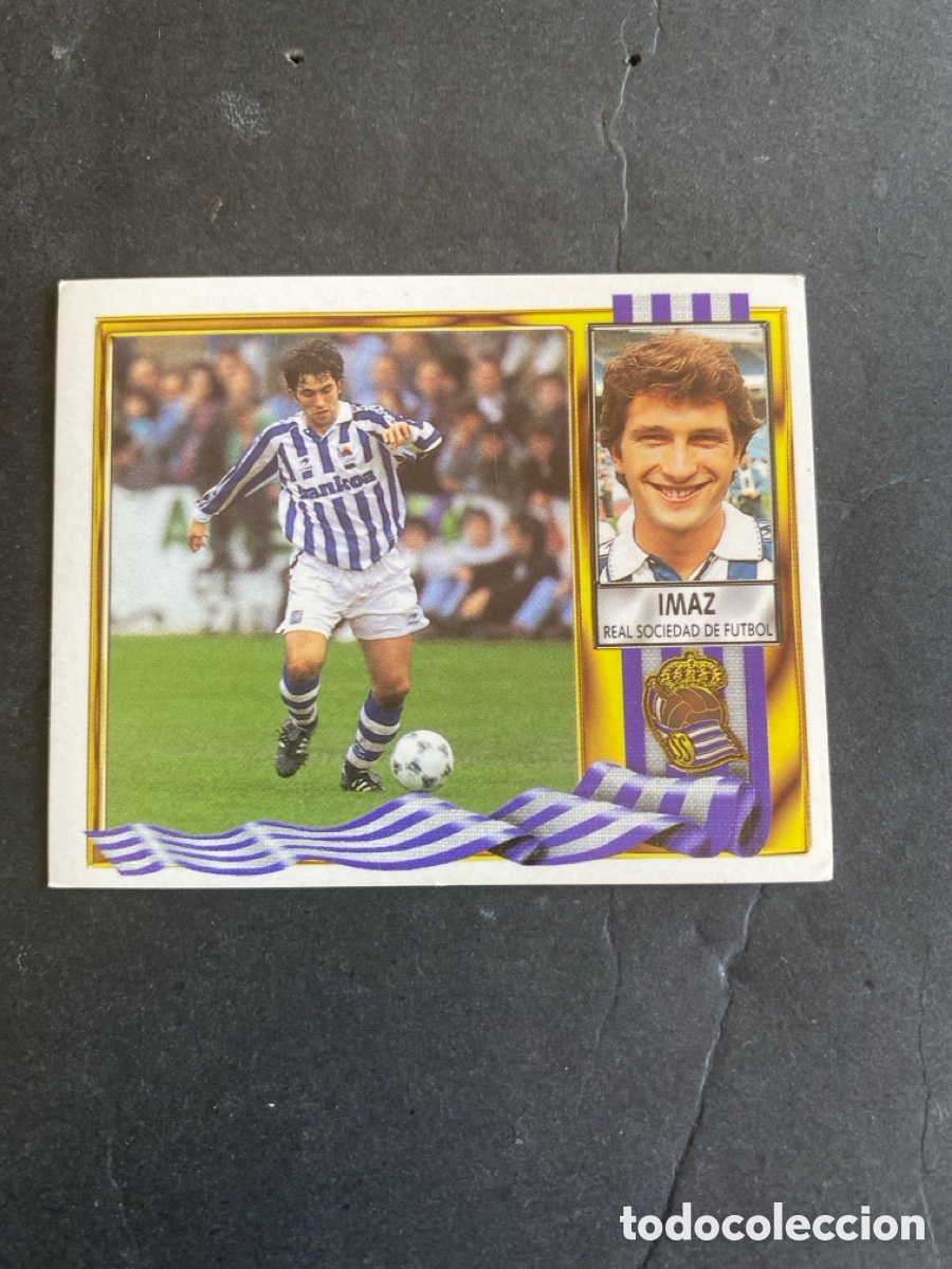 Cromos de f&uacute;tbol: Cromo liga 95/96 Real Sociedad nunca pegado