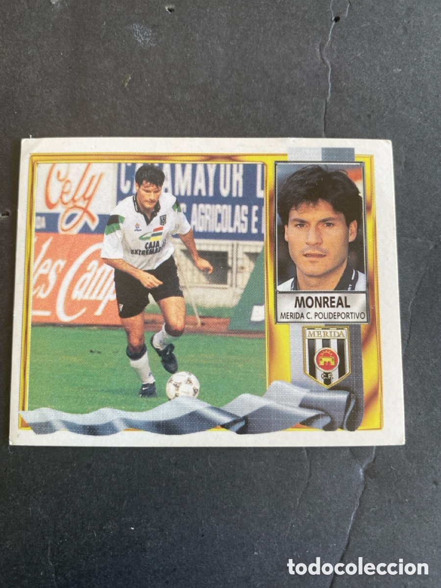 Cromos de f&uacute;tbol: Cromo liga 95/95 Merida C nunca pegado