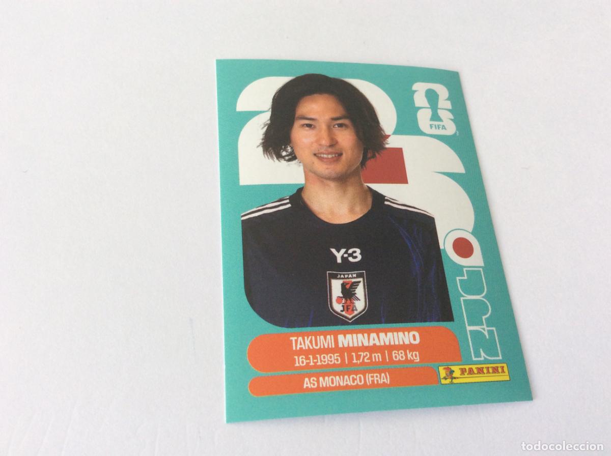 Football Stickers: JPN16 JPN 16 Takumi Minamino Jap&oacute;n Sticker Cromo FIFA World Cup 2026 26 Panini Mundial