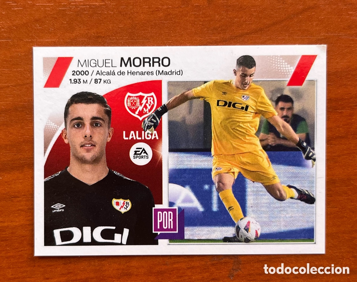 Cromos de f&uacute;tbol: N&ordm; 4 MIGUEL MORRO, RAYO VALLECANO, LIGA ESTE 2023 2024 PANINI NUNCA PEGADO