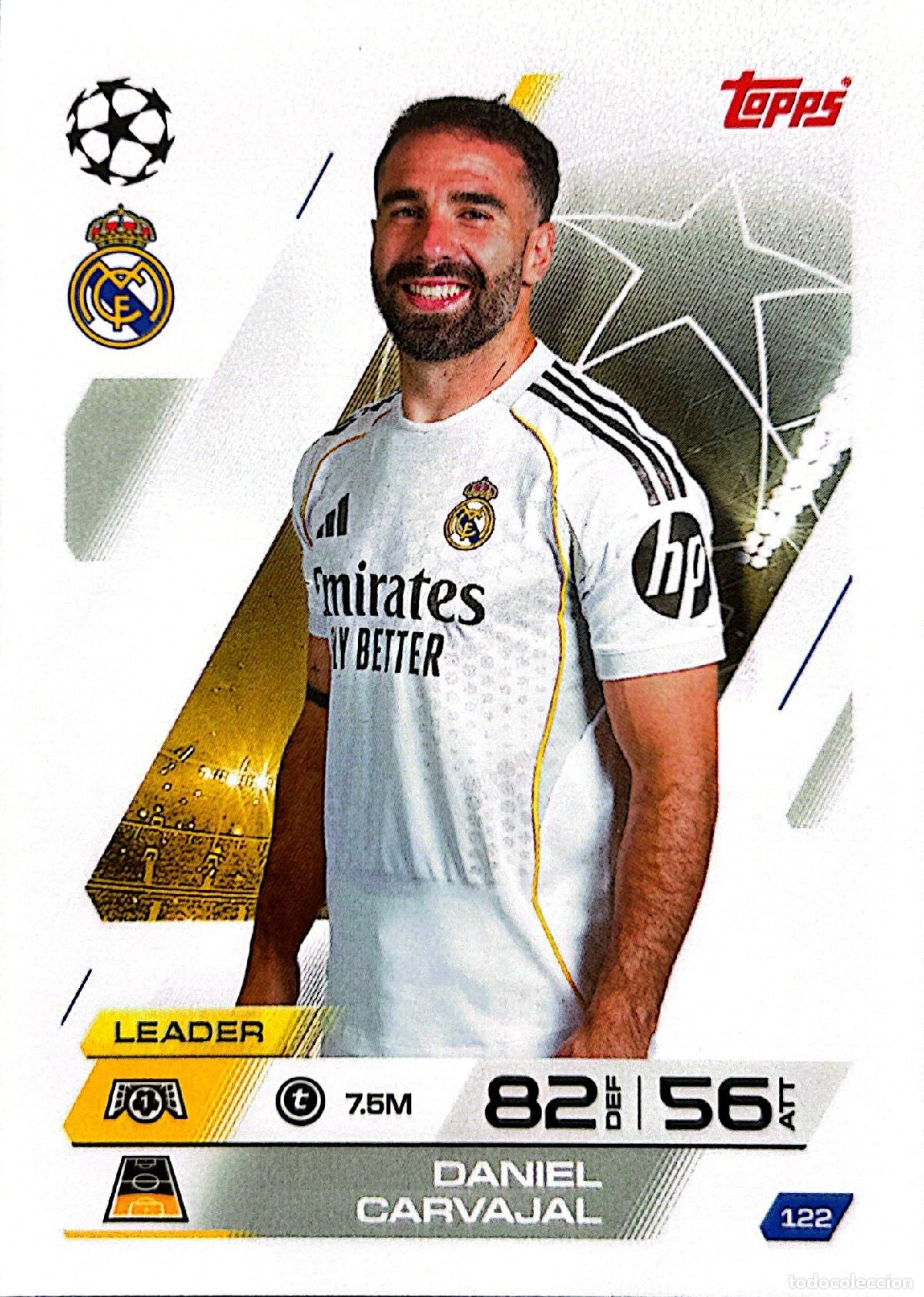Cromos de f&uacute;tbol: Cromo Dani Carvajal Real Madrid C.F. Topps Match Attax UCL 2025-2026