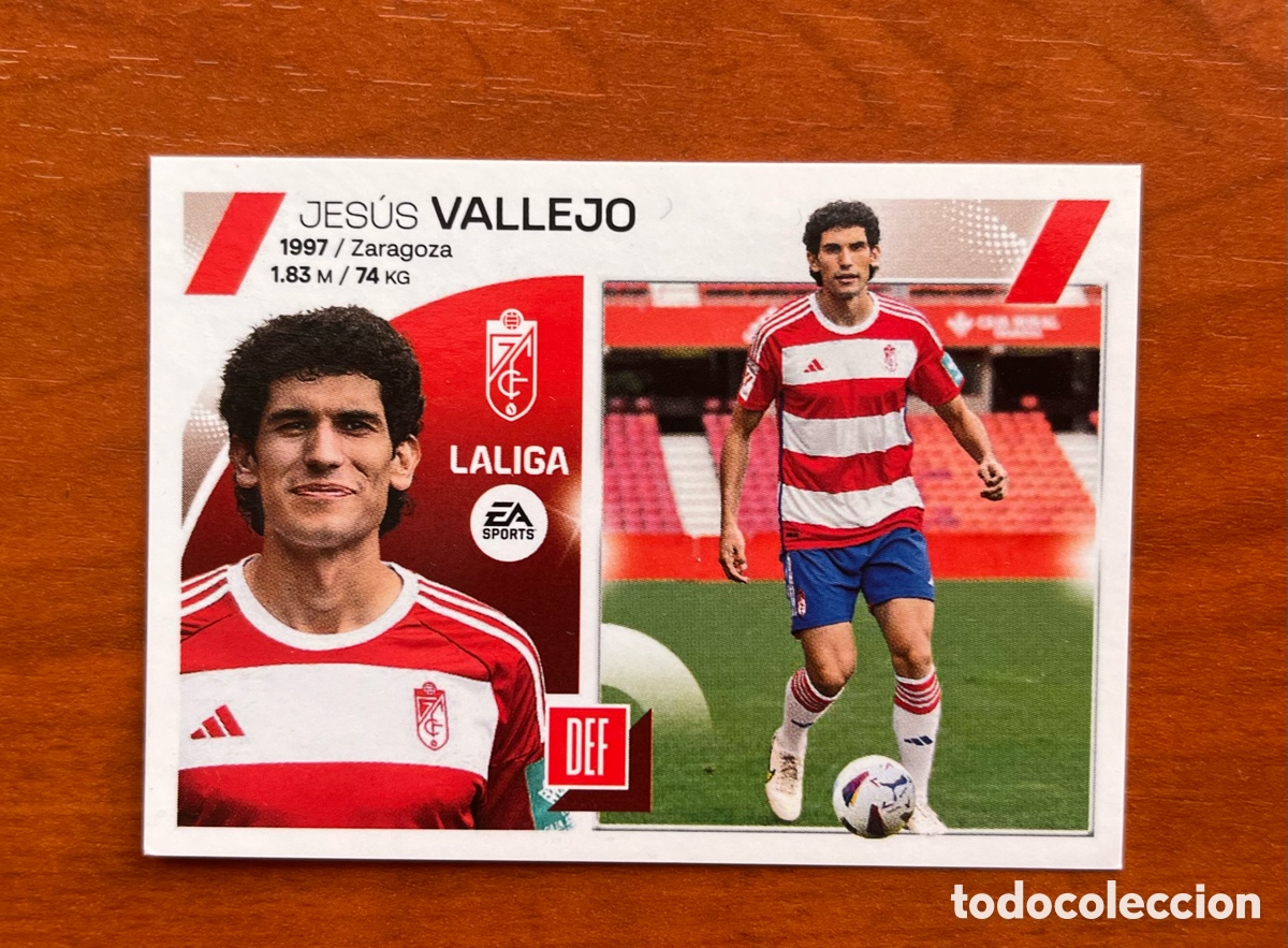 Cromos de f&uacute;tbol: VALLEJO N&deg;9 GRANADA CF LIGA ESTE 23/24 LIGA ESTE 2023 2024 PANINI NUNCA PEGADO