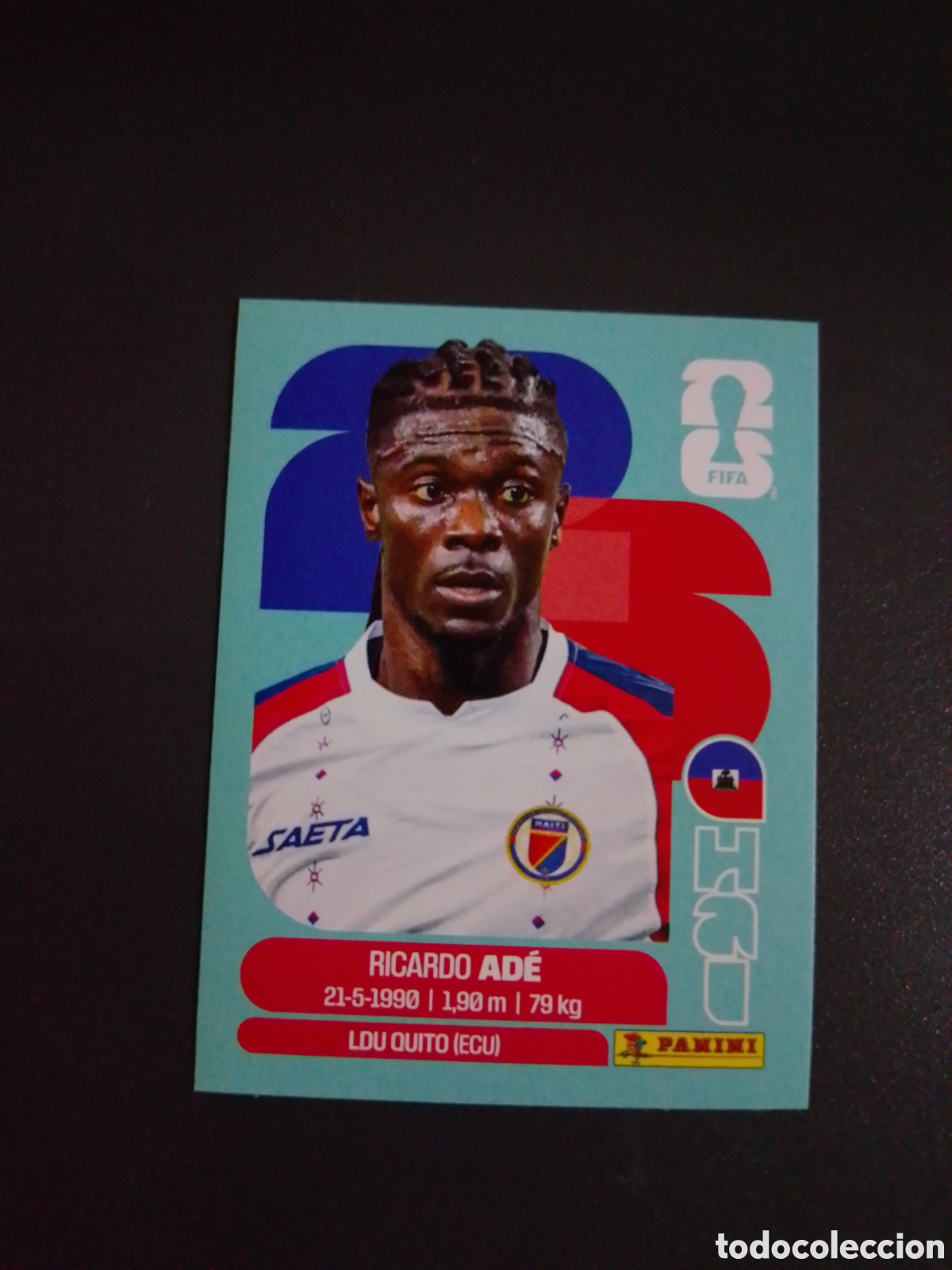 Cromos de f&uacute;tbol: CROMO N&Uacute;MERO 6 AD&Eacute; HAIT&Iacute;. MUNDIAL 2026. PANINI.