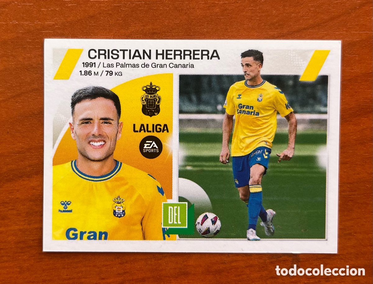 Cromos de f&uacute;tbol: CRISTIAN HERRERA N&ordm; 17 UD LAS PALMAS LIGA ESTE 23/24 LIGA ESTE 2023 2024 PANINI NUNCA PEGADO