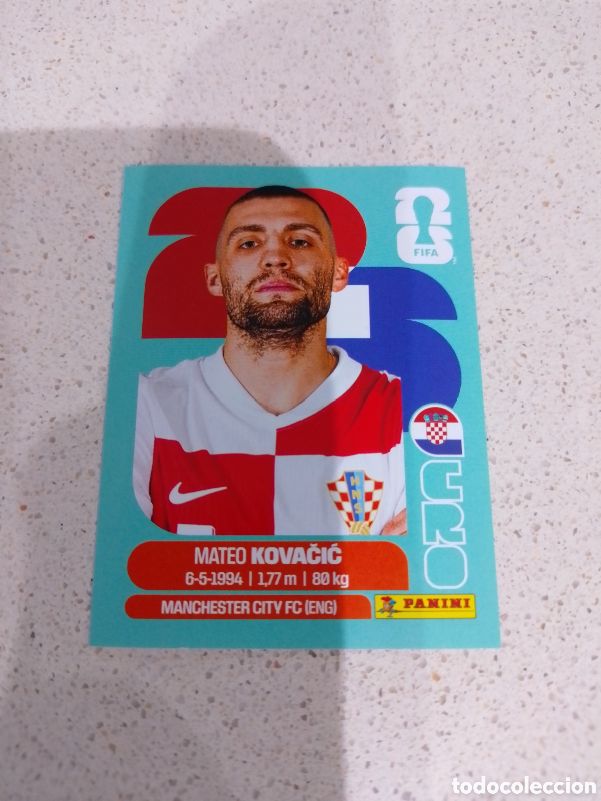 Cromos de f&uacute;tbol: CROMO N&Uacute;MERO 10 KOVACIC CROACIA. MUNDIAL 2026. PANINI.